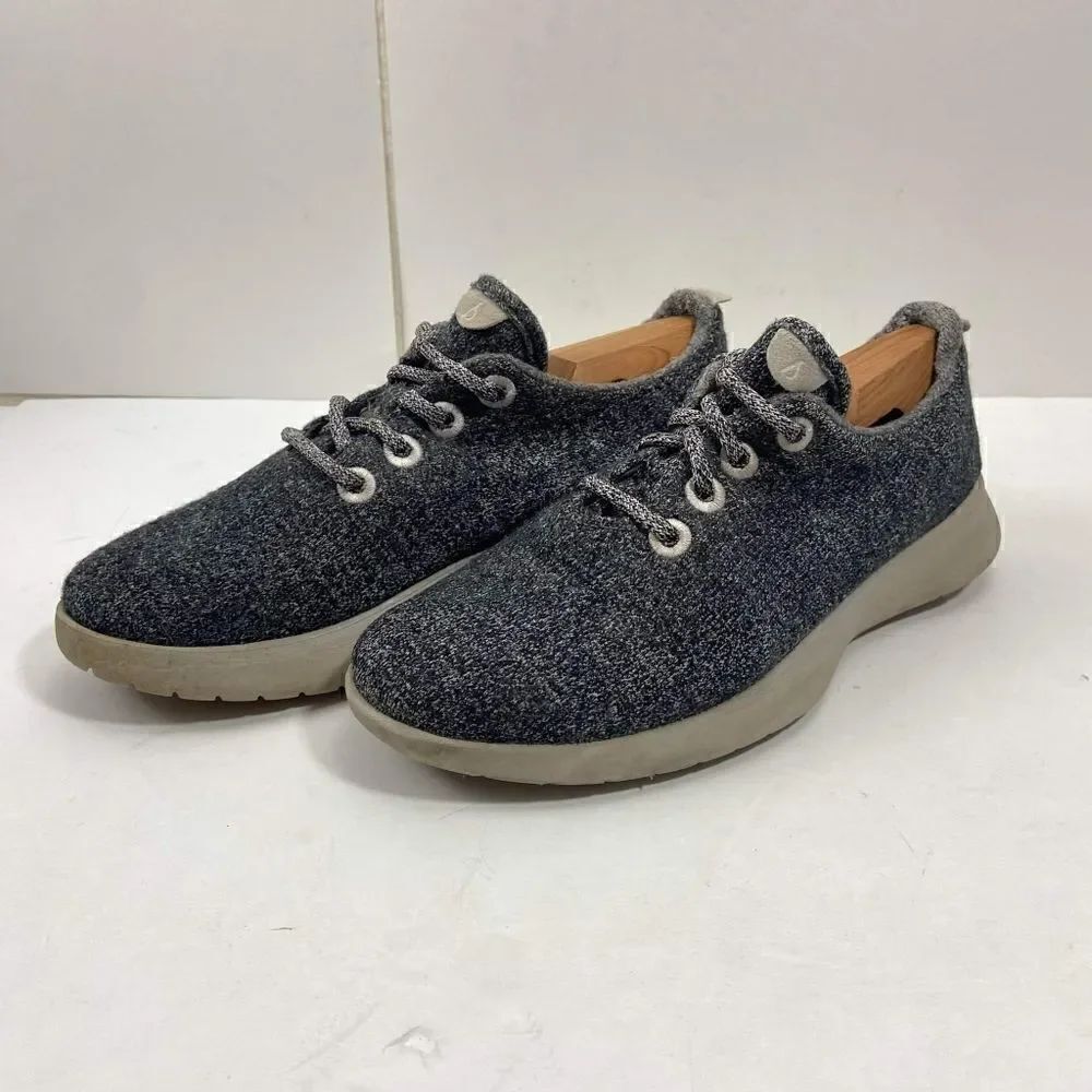 Allbirds Wool Runners Women’s 8 Charcoal Gray Merino Wool Lace-up Sneaker Shoes